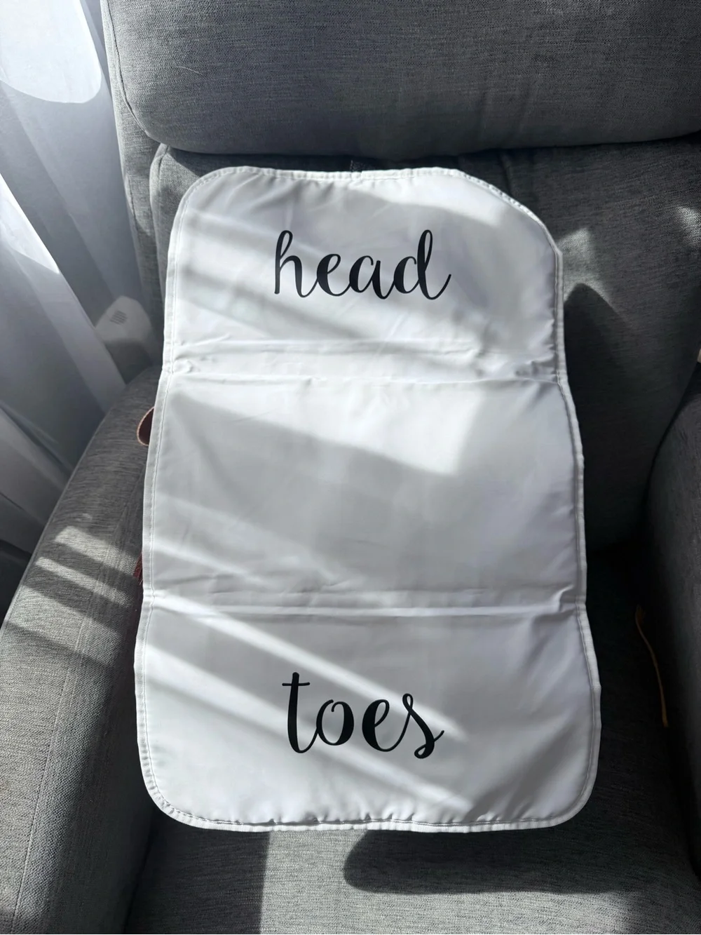 Itzy Ritzy Gray Herringbone Backpack with White & Rust Accents